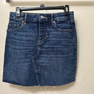Old Navy Dark Blue Denim Mini Skirt